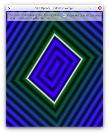 OpenGL underlay example